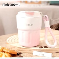 Diller Coffee Cup Drinking Bottle MLH9149 Pink 300ml