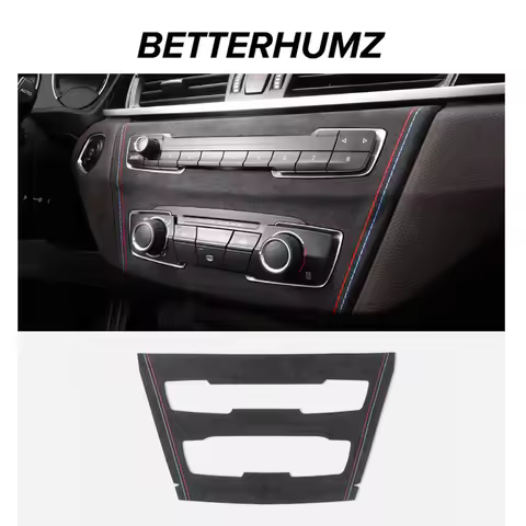 For BMW X1 F48 X2 F39 Made of Alcantara Center Console CD Air Condition Panel Trim Sticker Car Inter
