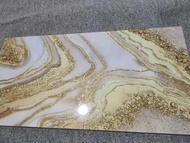 TILES 30x60 Tiles Micro Crystal Gold Porcelain Tiles SOLD PER BOX
