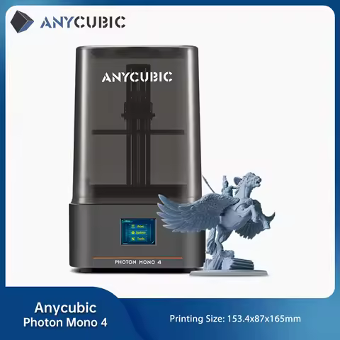 ANYCUBIC Photon Mono 4 LCD 3D Printer 7'' 10K high-definition screen 3D Printing 2.2L Build Volume U