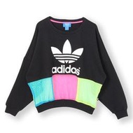 adidas【Rita Ora】2014年新款 LOGO SWEATER WOMEN 日本 紗網粉彩T恤 長袖上衣 ★Luci日本代購★官方空運直送