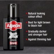 Alpecin Grey Attack Caffeine & Color Shampoo Gradually Restores Natural Hair Color 200ml for Light B