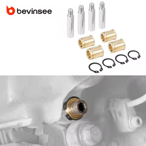 BEVINSEE Brake Caliper Guide Bushings & Slider Pins for BMW E39 E34 E28 E30 E36 E46 E90 E91 E92 E93 