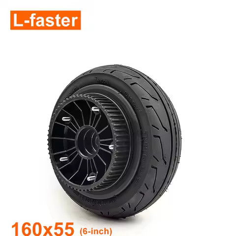 L-faster 6 inch Air Wheel 160x55 Inflated Tire Tube With HTD5M 60T Pulley 8MM Bearing For Electric S