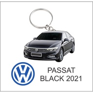 volkswagon passat black white 2021 keychain (2d) vw passat