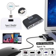 白色 type c讀卡器 USBhub OTG 數碼產品 SD/TF combo