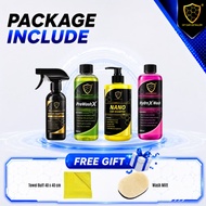 「CP CAR DETAILER」CP CAR Detailer ProX Formula Pack Complete Car Wash Kit PreWash Shampoo HydroX Cera