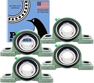 PGN UCP208-24 Pillow Block Bearing - Pack of 4 Mounted Pillow Block Bearings - Chrome Steel Bearings