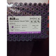 Blood collection tube edta K3 2ml glass