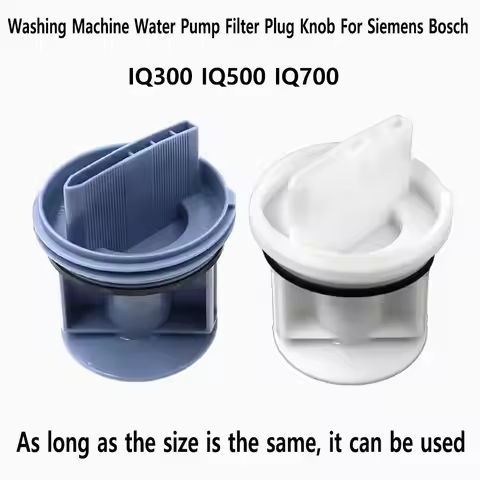 Washing Machine Water Pump Filter Plug Knob For Siemens Bosch IQ300 IQ500 IQ700 Drain Pump Filter Co