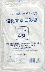 Osaka Wada Chemical Industry Garbage Bags, 45L, Translucent, Thickness 0.0000 inches (0.025 mm), 25.