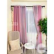 BLOCKOUT 6IN1 Old Rose - Nude Pink Modern High Quality Bedroom Home Curtains 10 RINGS 5-9FT