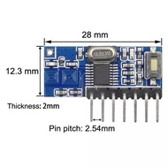 โมดูลรับสัญญาณ RF 433 Mhz 4 CH wireless RF receiver 1527 learning code RXB39-X