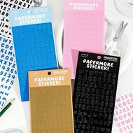 papermore巧克力工廠系列字母數字裝飾文字類不干膠特種紙貼紙