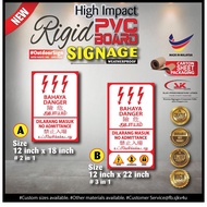 SJK - DANGER BAHAYA 3in1 HIP BOARD / ACP BOARD OUTDOOR