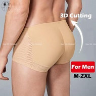 Joe Sir Men Boxer Underwear Pad Padded Boxer Shorts Butt Lifter Padding Boxers Man Butt Enhancer Wit