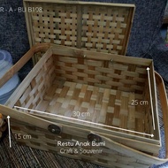 (B198) Box Basket 30x25cm High|Fruit Basket|Parcel Hampers|Serahan|Wedding|Delivery|Celebration