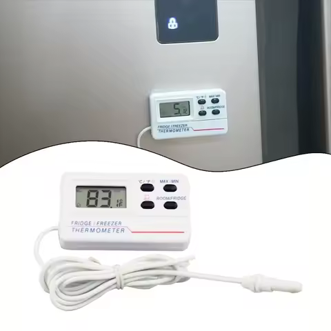 Digital Temperature Alarm For Refrigerator Use With -50 To 70 Degree Range Celsius Fahrenheit Switch