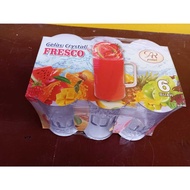 6pcs - Fresco AR 350 ML Glass / Crystal AR Glass / Crystal ICE TEA GLASS