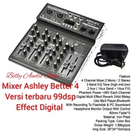(Terbaik) Mixer Ashley Better 4 New Dan Premium 4 New Effect Reverb