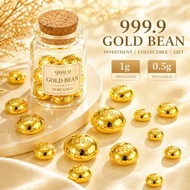 999.9/24K Pure Gold Gold Bean Bean Solid/足金金豆999.9/0.5g/1g