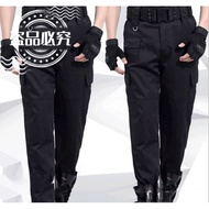 Spring and Autumn Security Pants Training Black Men s Thickened Special Workwear Summer Wear-resista