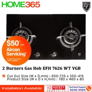 EF 2 Burners Built-In Hob EFH 7626 WT VGB