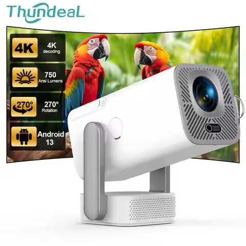 ThundeaL 4K Full HD Projector FHD TD80 Pro Android WiFi Home Theater TD80Pro Portable Beam Projetor 