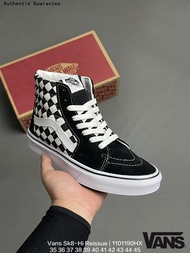 แวนส์ VANS Sk8 Hi Reissue Classic High Top Canvas Skateboard Sneakers ของ แท้ รองเท้ากลางแจ้ง รองเท้