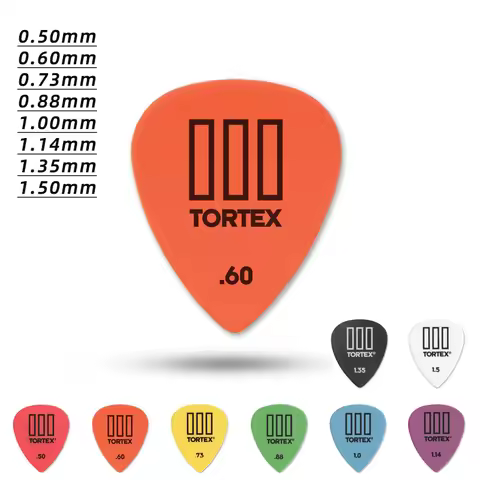 Dunlop Pick. 462R TORTEX material matte non-slip acoustic/electric guitar picks. Thickness: 0.5/0.6/