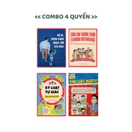 Book - Combo of 4 books: Dad, With your child, Self-discipline, Murphy's Law Comic