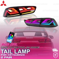 Mitsubishi Lancer Evolution EVO X GTE Proton Inspira 08-17 RGB LED Tail Lamp Lights Lampu Belakang T