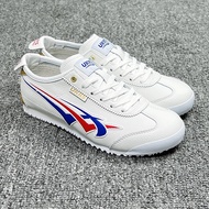 Tiger tiger Onitsuka Home Genuine Leather Men's Shoes Forrest Gump White Shoes Canvas Slip-On tiger 