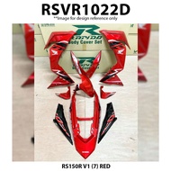 Body Cover Set Rapido Honda RS150R V1 (7) Black Red Blue Accessories Motor RS150 Coverset RS 150 Supra GTR