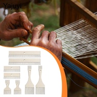[Yajuyi] Wood Weaving Loom Comb Kit Fringe Comb for Blanket Making Home Decoration