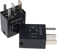 DVPARTS 2X 4-PIN Relay Black Multi-Purpose Relay 8T2T-14B192-AA for Fusion F150