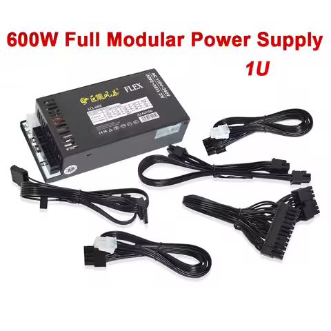 Full Modular 1U Mini ITX Power Supply 600W New ATX-600W 400W Flex ATX PSU For K39 A4 S3 G5 ITX Mini 