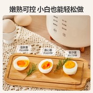 Yidepu เครื่องนึ่งไข่ใบเล็กอเนกประสงค์สำหรับใช้ในบ้านเครื่องทำอาหารเช้าต้มโจ๊กไข่อัตโนมัติเครื่องต้มไข่