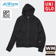 PROMO UNIQLO AIRism Jaket Wanita UV CUT MESH HOODIE Black TERBATAS