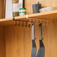Kitchen Hanger Iron Hooks Shelf Free Of Punch Rack Multifunction Hanger ForKitchenGadgetsCabinet Cupboard Dish Organizer