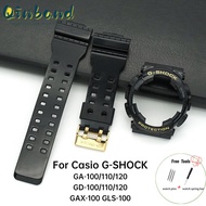 Qinband TPU Watch เคส Casio นาฬิกาข้อมือนาฬิกาทหารซิลิโคนสำหรับผู้ชายผู้หญิงอุปกรณ์เสริมสายเจลนิ่มสำหรับ Casio G-SHOCK GA100 GA110 GD120 GLS100ฝา GAX100