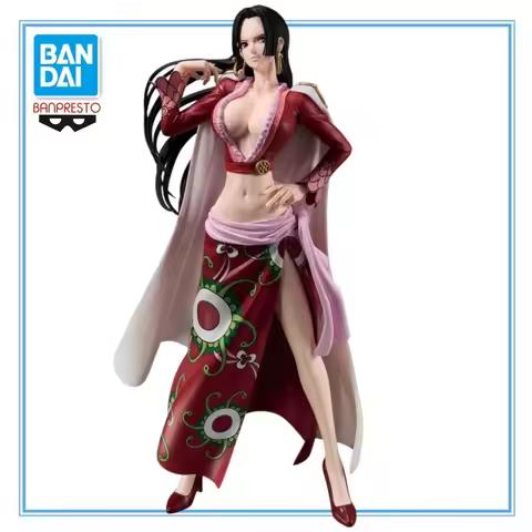 Original BANDAI BANPRESTO ONE PIECE Grandista Boa Hancock PVC Anime Character Model Collection Deskt