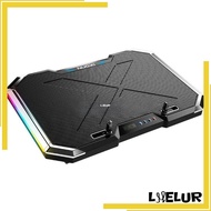 Cooling Pad Gaming Laptop 6-fan RGB LED Light Extra USB NUOXI