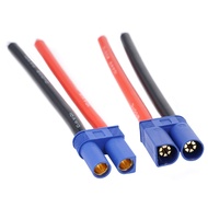 EC5 Silicone Cable 10AWG EC5 Male Plug / Female Jack Pigtail Wire Connector for RC Battery Toys Pigt