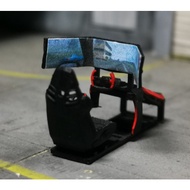 3d Change Driving Simulator RIG type 2 scale 1 64 Diorama Accessories Diecast Hot Wheels SIM RIG Dri