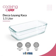 Informa Cooking Color Decca Glass Cake Pan 28.2x11.6 cm - Transparent Baking Pan Cake Tray Baking Mo