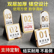 Table number sign, dining table, restaurant number, dining seat table number, standing table number 