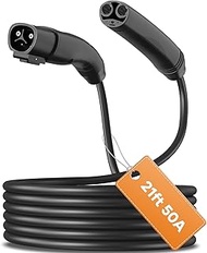 21/30/40/50ft NACS EV Extension Cord, Up to 50A 240V Without Drops in Power,Compatible with Model 3/