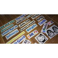 Custom Name Sticker