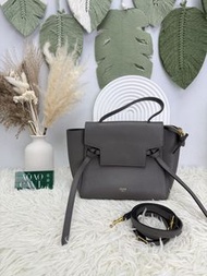 《荃灣實體店》🛍️PRE OWNED 👜Belt nano 大象灰鯰魚包🩶